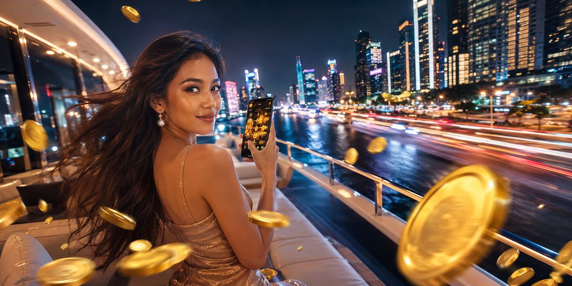 Pengguna menikmati platform casino mobile di kedai kopi dengan suasana santai
